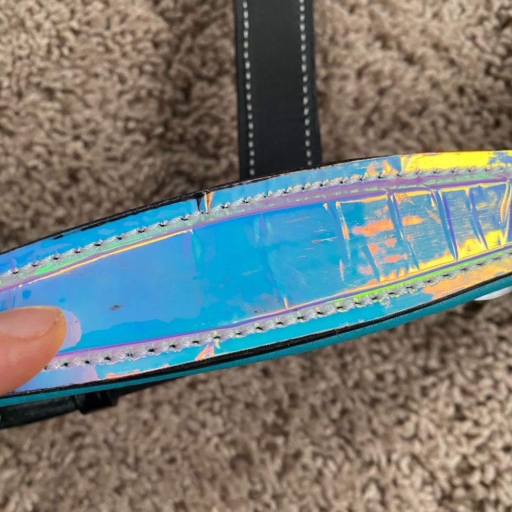 Starpoint Horsemanship Holographic leather horse halter - Picture 6 of 8